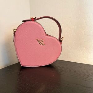 Coach Heart-Shaped Mini Bag in Pink